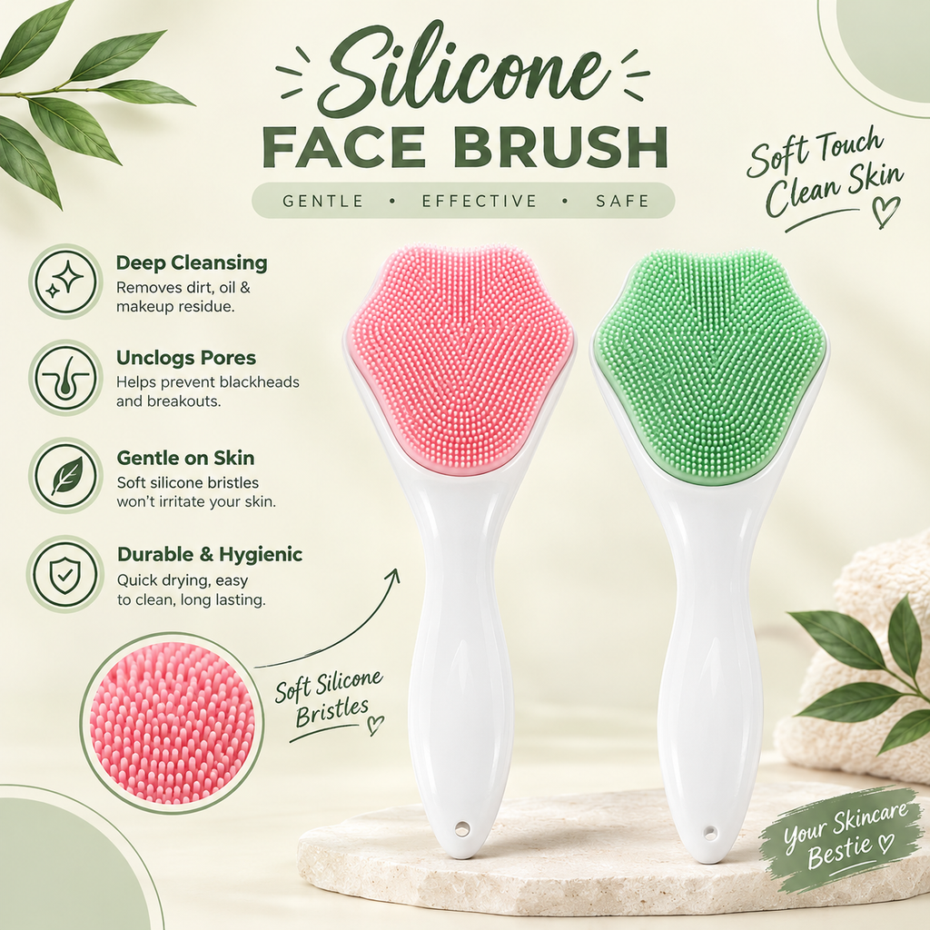 Silicone Face Scrubber 💚