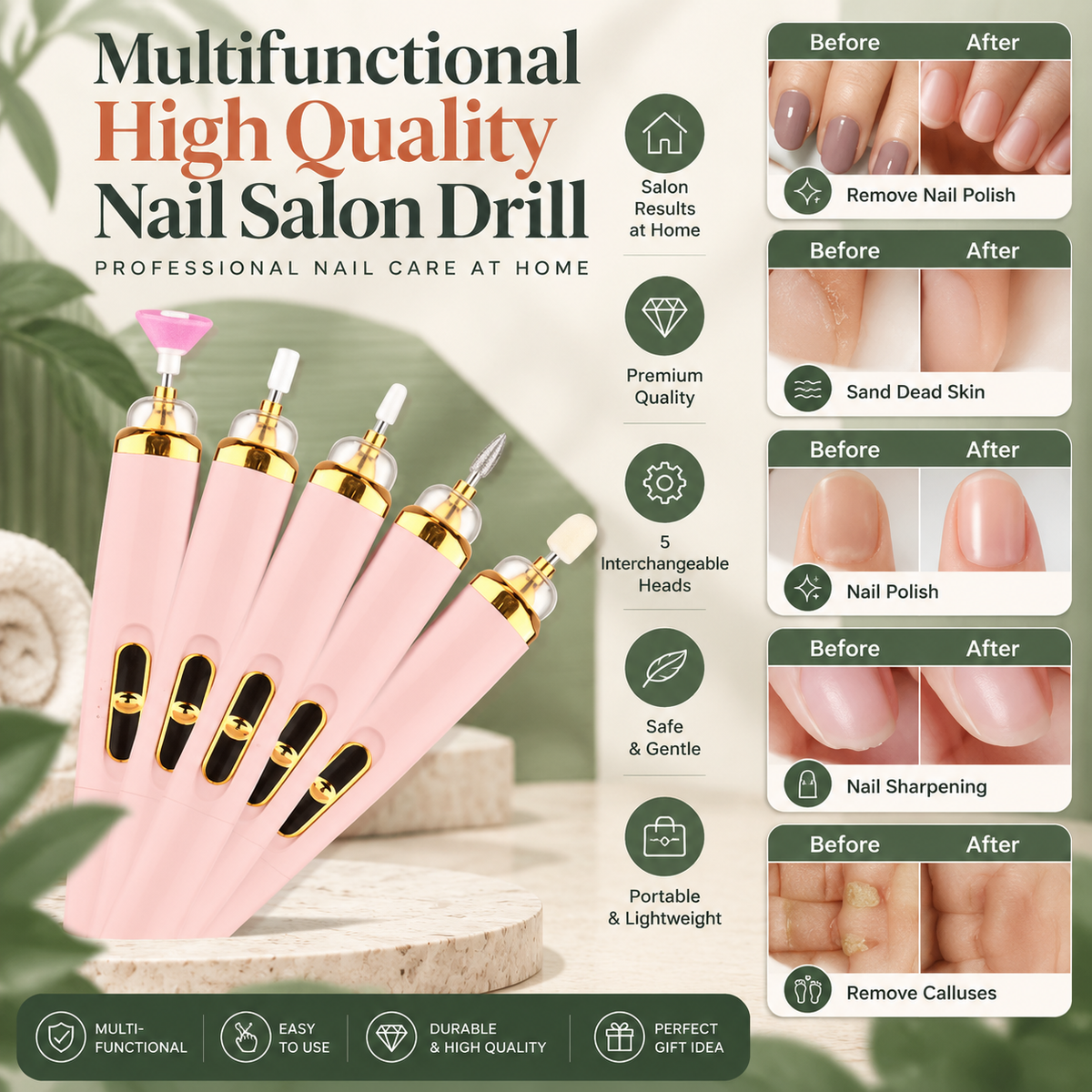 Portable Nail Drill Machine 💚