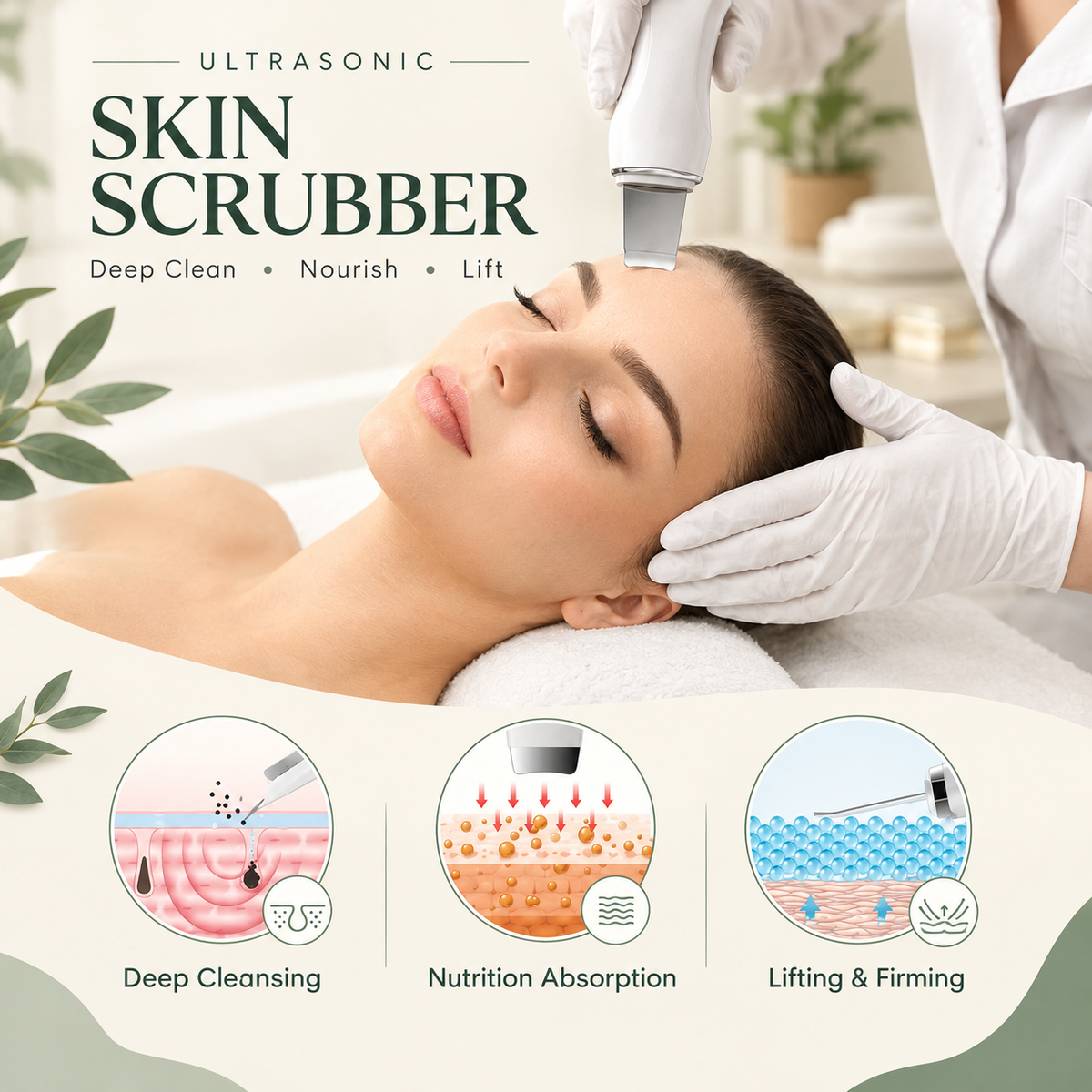 Ultrasonic Skin Scrubber 💚