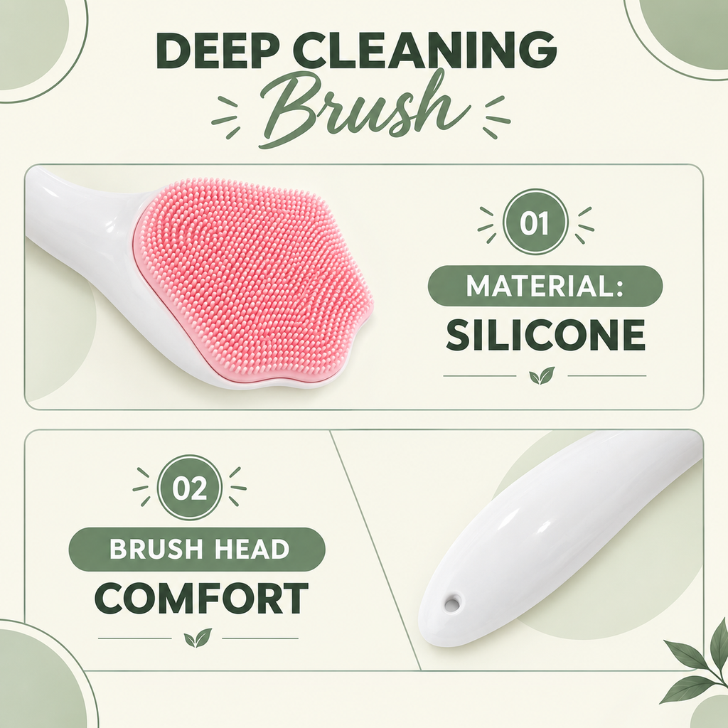 Silicone Face Scrubber 💚
