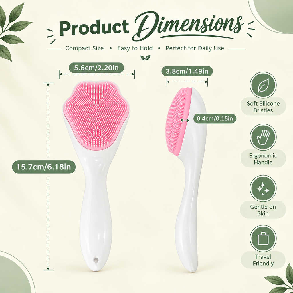 Silicone Face Scrubber 💚