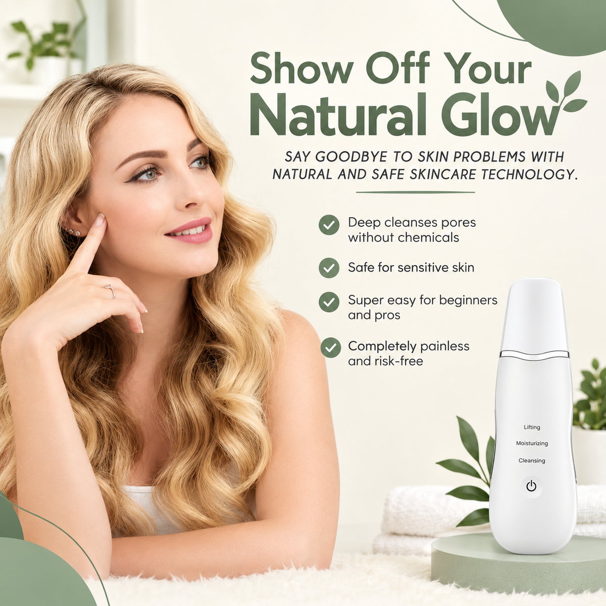 Ultrasonic Skin Scrubber 💚