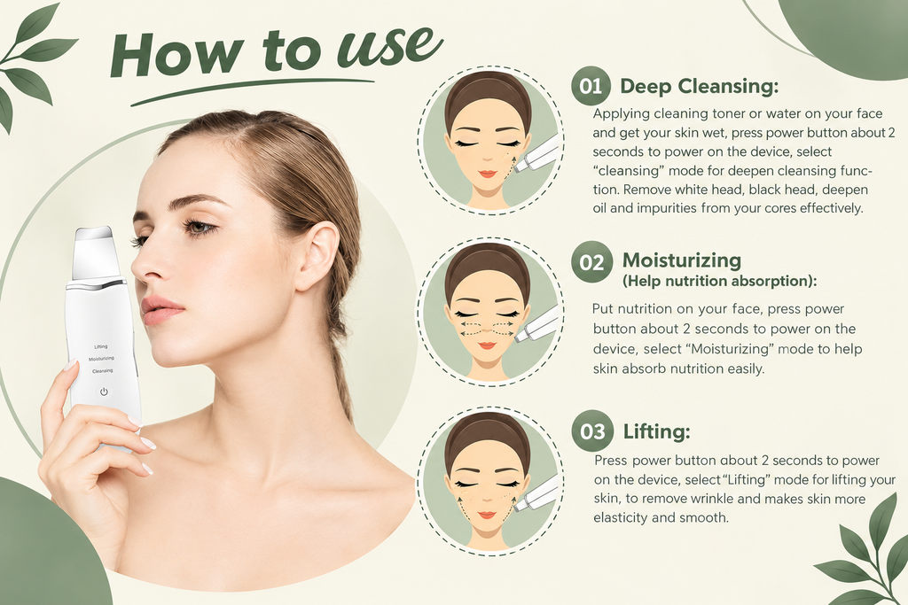 Ultrasonic Skin Scrubber 💚