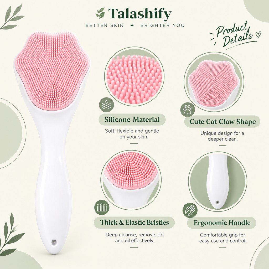 Silicone Face Scrubber 💚