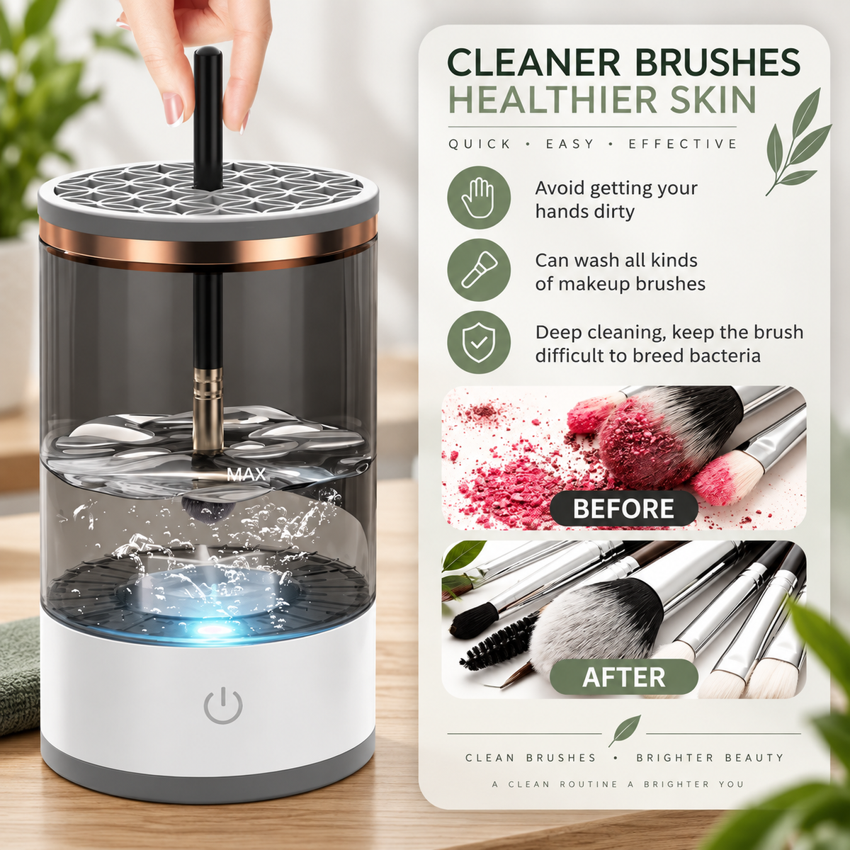 Electric Makeup Brush Cleaner 💚