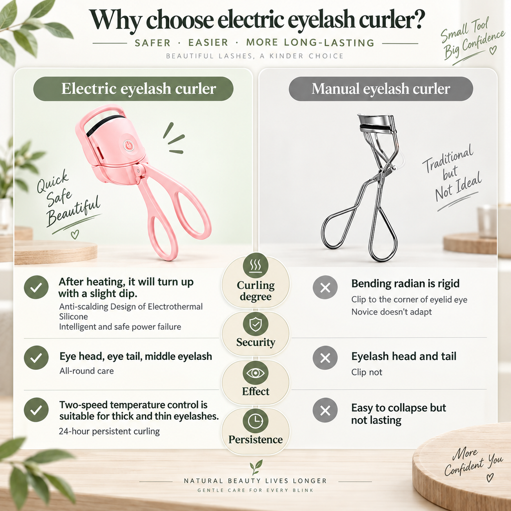 Electric Heated Eyelash Curler Rechargeable Lash Curler ❤︎
