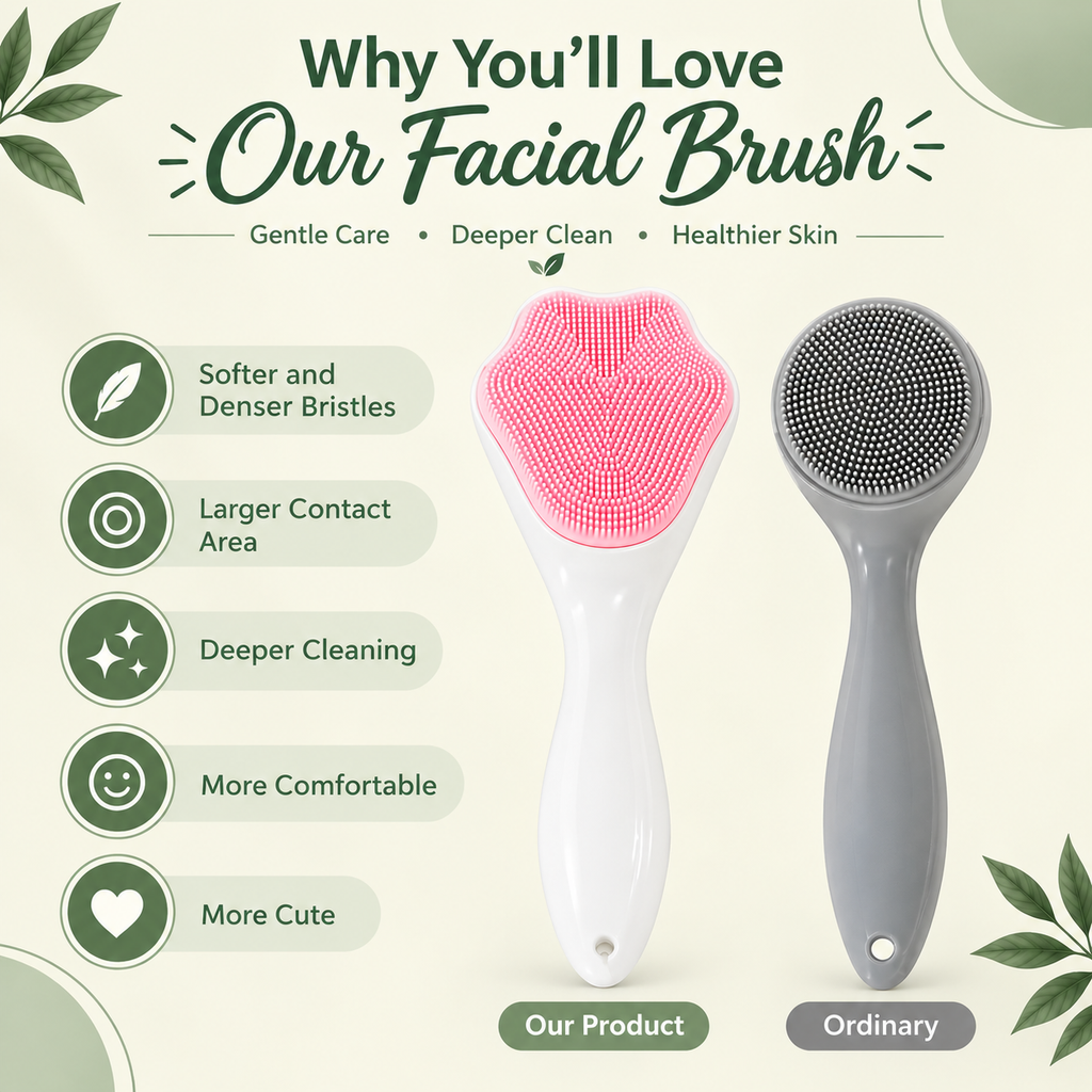 Silicone Face Scrubber 💚